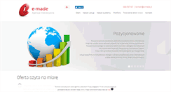 Desktop Screenshot of e-made.pl