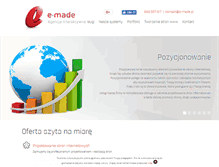 Tablet Screenshot of e-made.pl